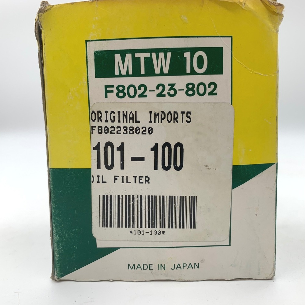 Nippon Micro Filter Oil Filter MTW-10 F802-23-802 Made in Japan Vintage NOS